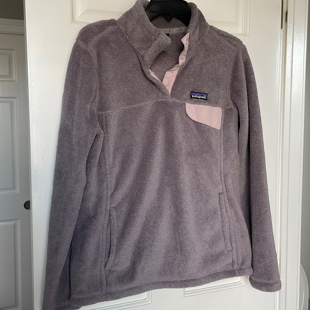 Patagonia Purple Quarter Button Up